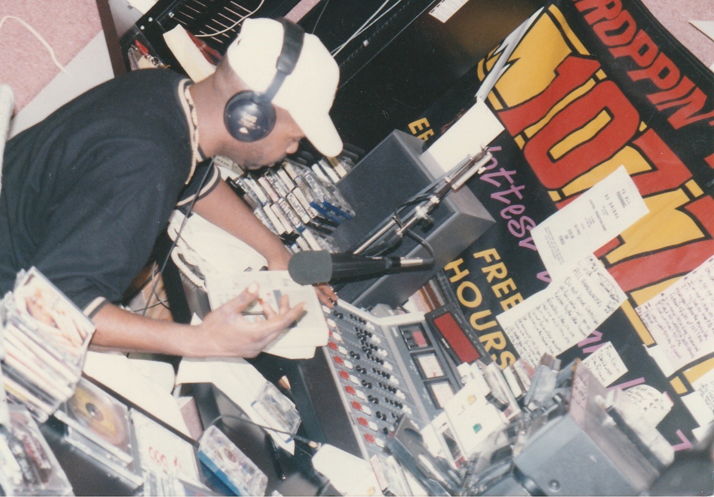 PHOTO: Stephon Ferguson working as an on-air radio personality. 