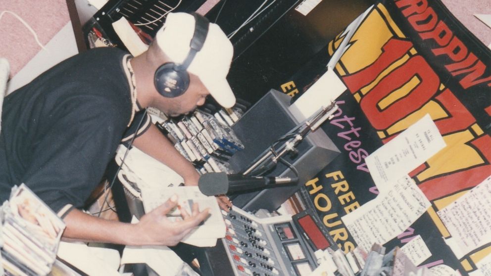 PHOTO: Stephon Ferguson working as an on-air radio personality. 