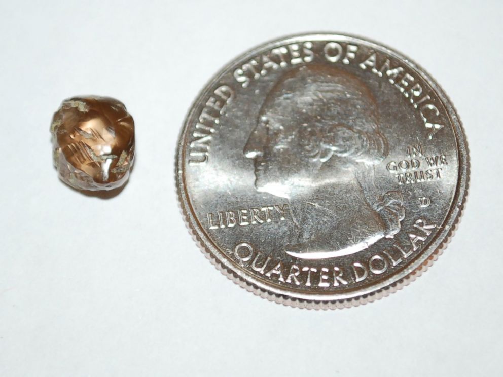 PHOTO: A 2.78 carat champagne brown diamond found in Crater of Diamonds State Park in Arkansas on May 13, 2017.