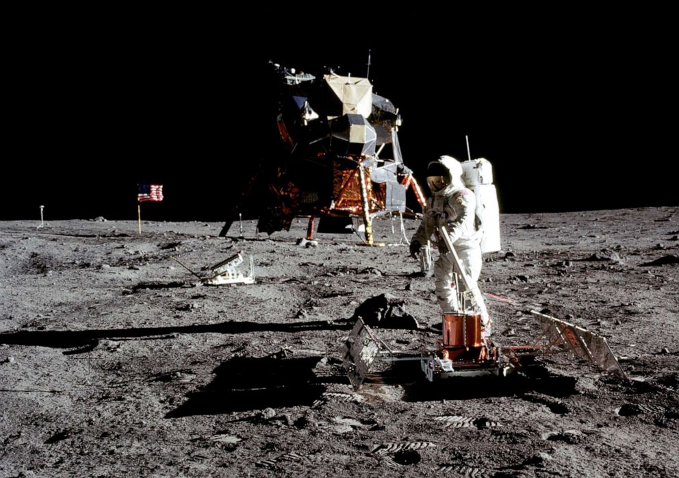 PHOTO: Apollo 11 astronaut Buzz Aldrin on the moon, July 20, 1969.