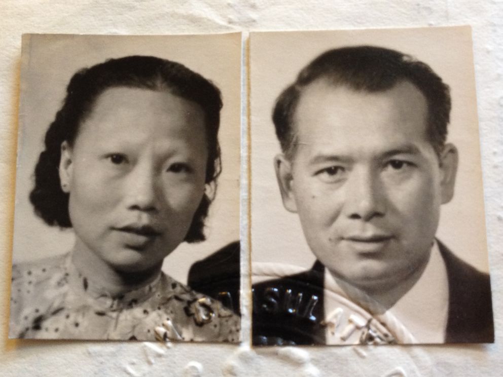 PHOTO: Nick Lees grandmother, Pui-Jen Lee, and grandfather, William Lee.