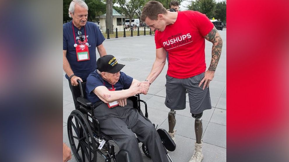 PHOTO: Former U.S. marine, Sgt. Joey Jones, lost both of his legs in Afghanistan, but found new purpose in life and shares his inspirational journey with veterans.