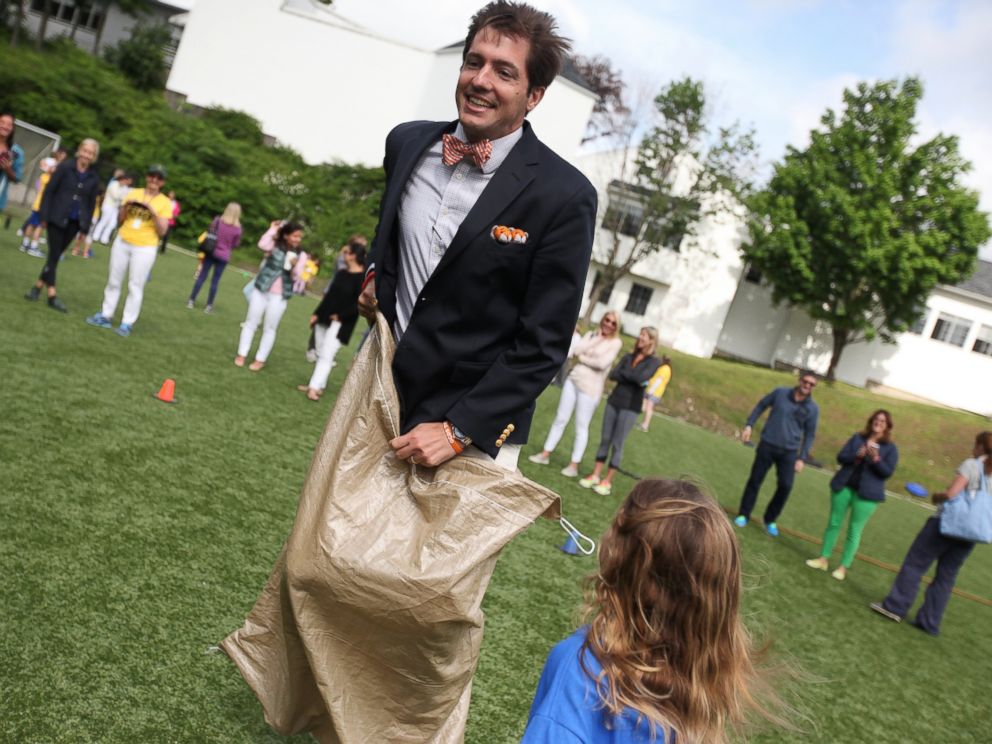 PHOTO: Andrew Niblock, the head of Greenwhich Country Day Lower School School, inspires his community as he continues his job as an educator despite being diagnosed with ALS nearly one year ago.