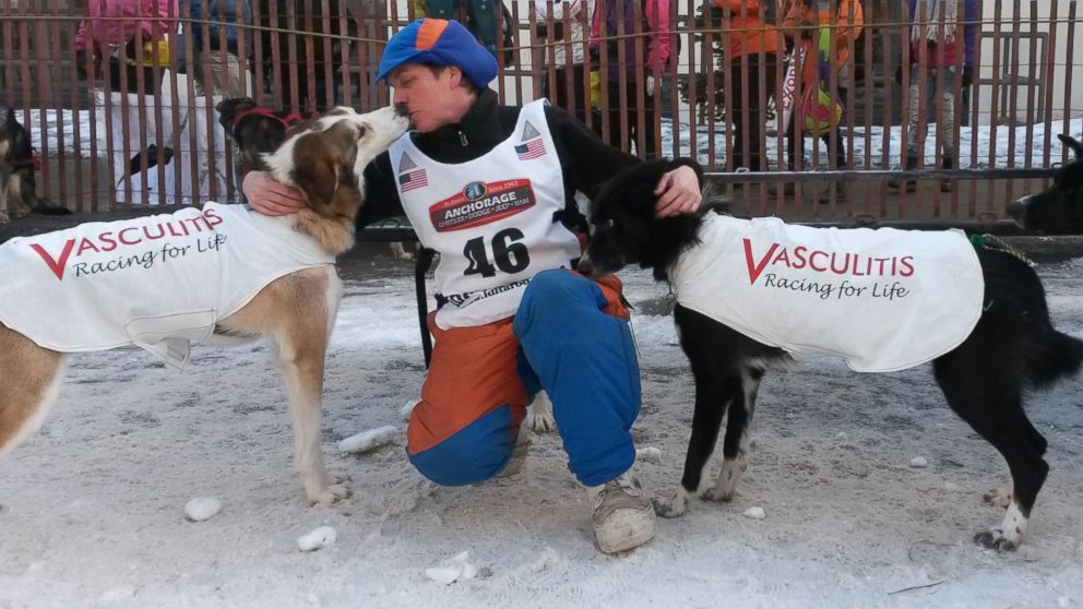 PHOTO: Cindy Abbott, seen in this photo taken at the 2014 Iditarod, was diagnosed with Wegener's Granulomatosis, a rare disease that causes inflammation of the blood vessels in the nose, sinuses, throat, lungs and kidneys, in 2007.