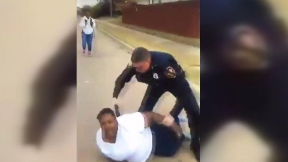 PHOTO: Cellphone video shows Fort Worth Police Officer William Martin arresting Jacqueline Craig on Dec. 21. 