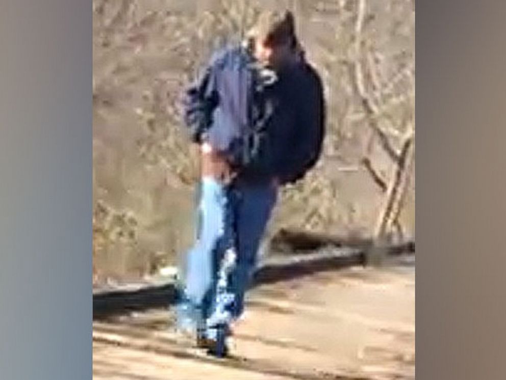 PHOTO: A photograph provided by the Indiana State Police of a subject who was on the Delphi Historic Trails, Feb. 13, 2017 around the time Abigail Williams and Liberty German were walking.