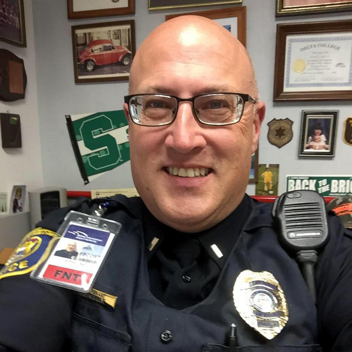 PHOTO: Lt. Jeff Neville, an airport police officer at Bishop International Airport in Flint, Michigan, was stabbed at the airport on June 21, 2017.