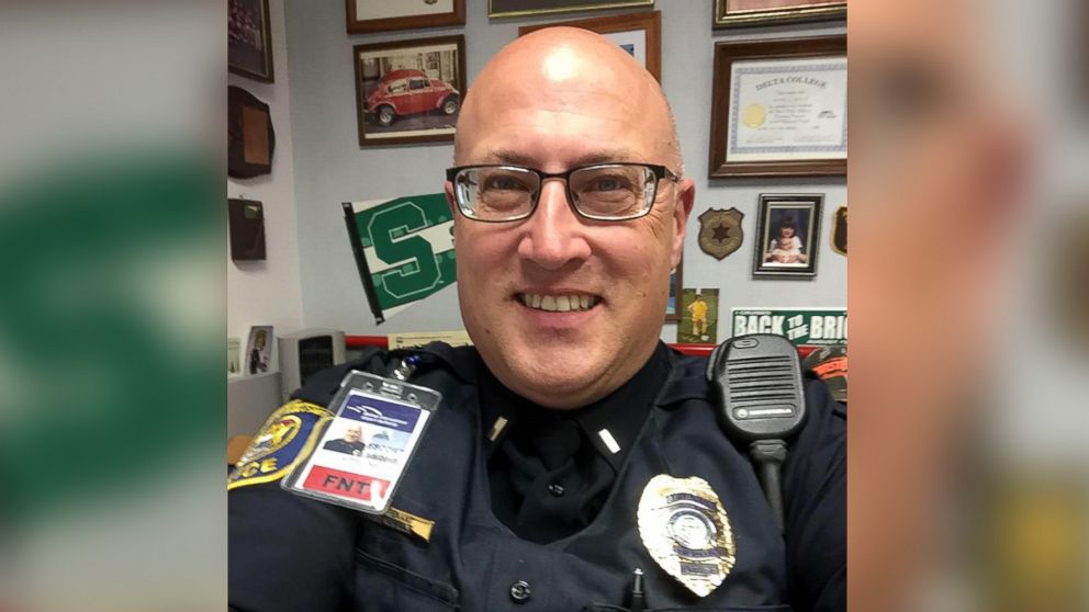 Lt. Jeff Neville, an airport police officer at Bishop International Airport in Flint, Michigan, was stabbed at the airport on June 21, 2017.
