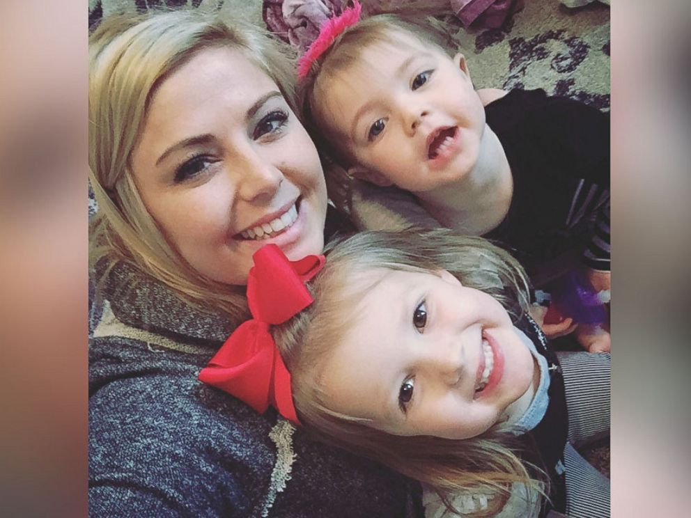 PHOTO: Jennifer Hull pictured with her daughters Hollis and Hatilynn.