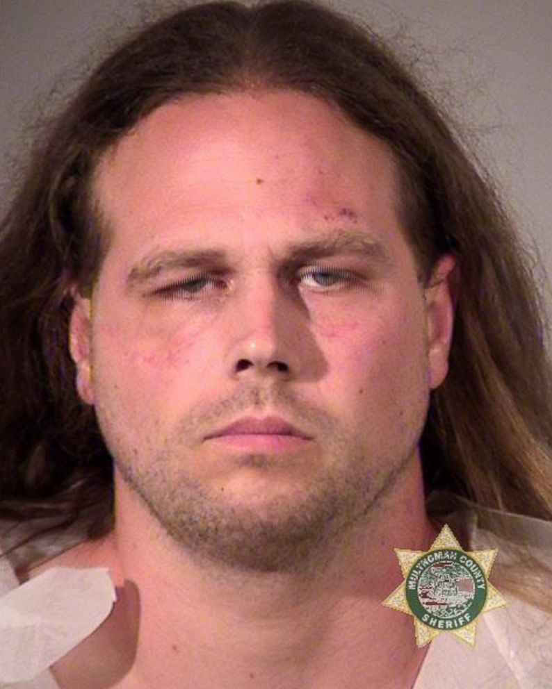PHOTO: Jeremy Joseph Christian, 35, of North Portland, was arrested in connection with stabbings on a light-rail train in Portland, May 26, 2017.
