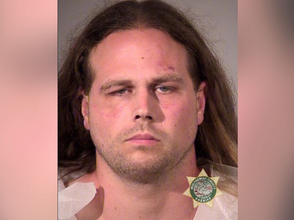 PHOTO: Jeremy Joseph Christian, 35, of North Portland, was arrested in connection with stabbings on a light-rail train in Portland, May 26, 2017.
