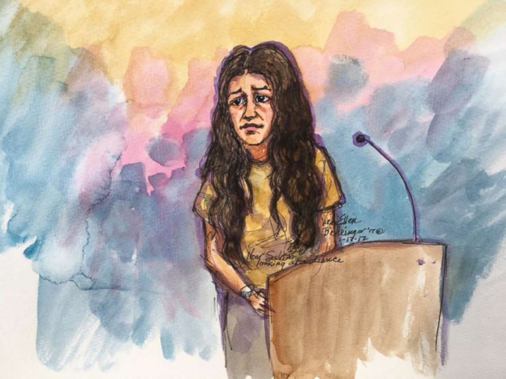 PHOTO: Gunman Omar Mateen's wife, Noor Salman, who was arrested by the FBI Monday in San Francisco, appeared in federal court on Jan. 17, 2017.