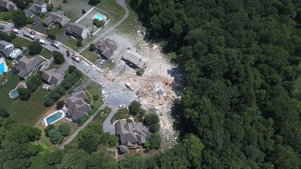 PHOTO: Adam Missimer posted this photo of home explosion in Central Pennsylvania, July 2, 2017.