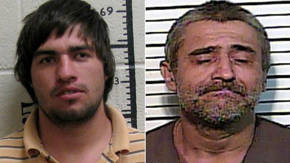 PHOTO: Matthew Ryan Wallace, 27, left, and Charles Edward Martin, 50, were both arrested for arson on separate incidents in connection with wildfires in Tennessee.