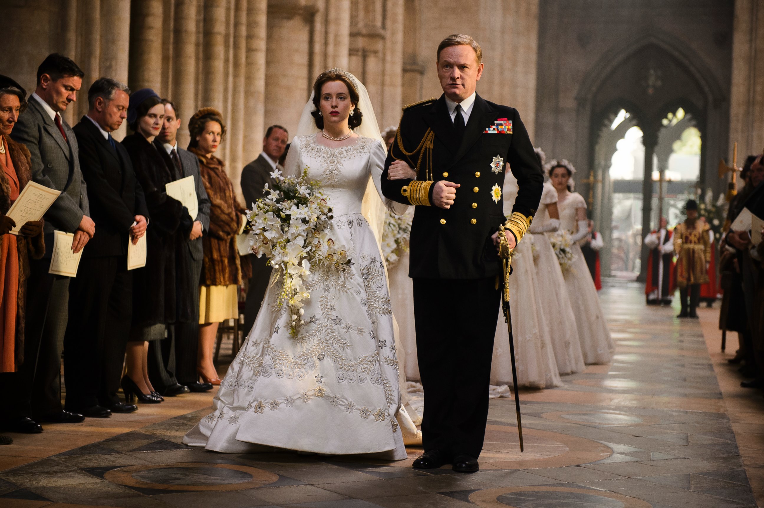 PHOTO: Claire Foy and Jared Harris on Netflix's "The Crown."