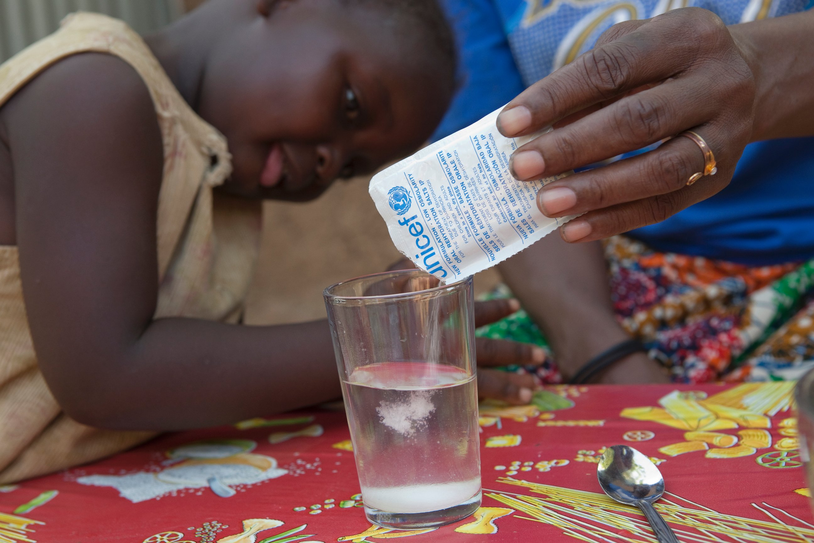 PHOTO: Three-and-a-half-year-old Majoue suffered from acute diarrhea. She became very ill and dehydrated but the use of ORS helped her get back on her feet quickly. 