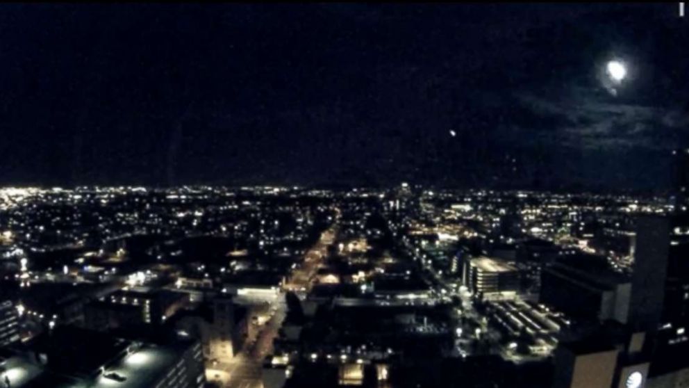 Officials in Phoenix, Ariz. share an image of what appears to be a meteor flashing across the sky. 