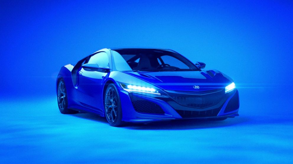 PHOTO: Behind-the-scenes at the Acura NSX Super Bowl 50 commercial shoot.