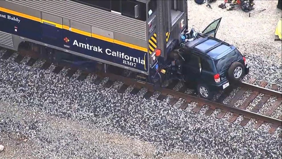 PHOTO: Two people were killed when an Amtrak train collided with a car in Northern California.