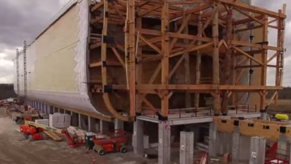 Life size ark under construction