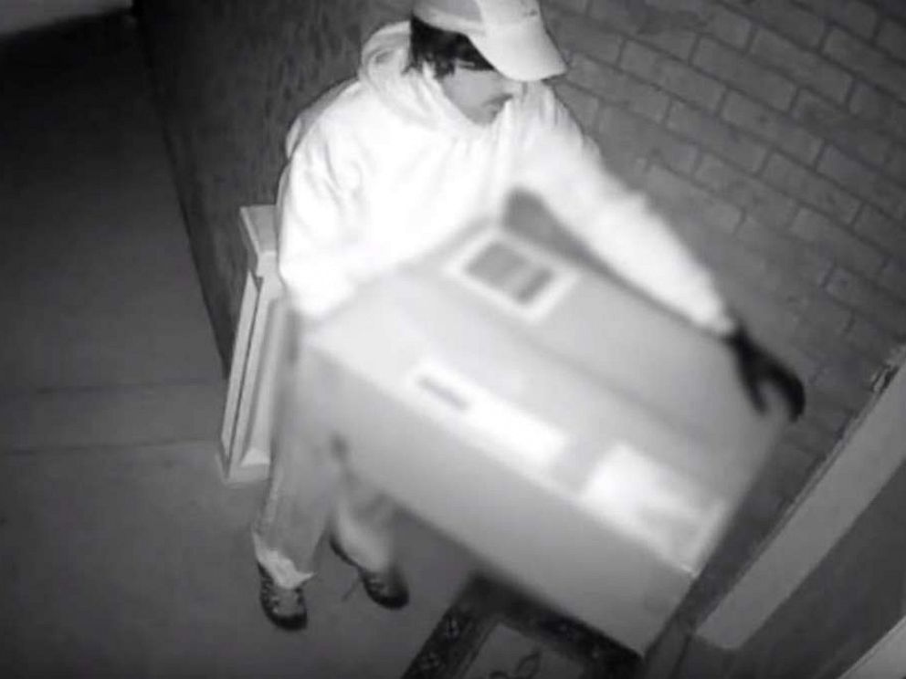 PHOTO: Canadian authorities released surveillance footage on Monday, April 15, 2019, showing a suspect who shot a woman with a crossbow on her front porch.