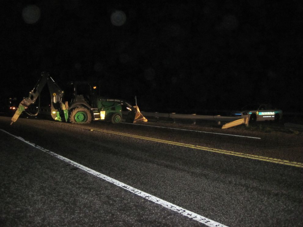 PHOTO: A man took a backhoe from a construction site in the Florida Keys and drove across the Seven Mile Bridge for over an hour before he was stopped by police.