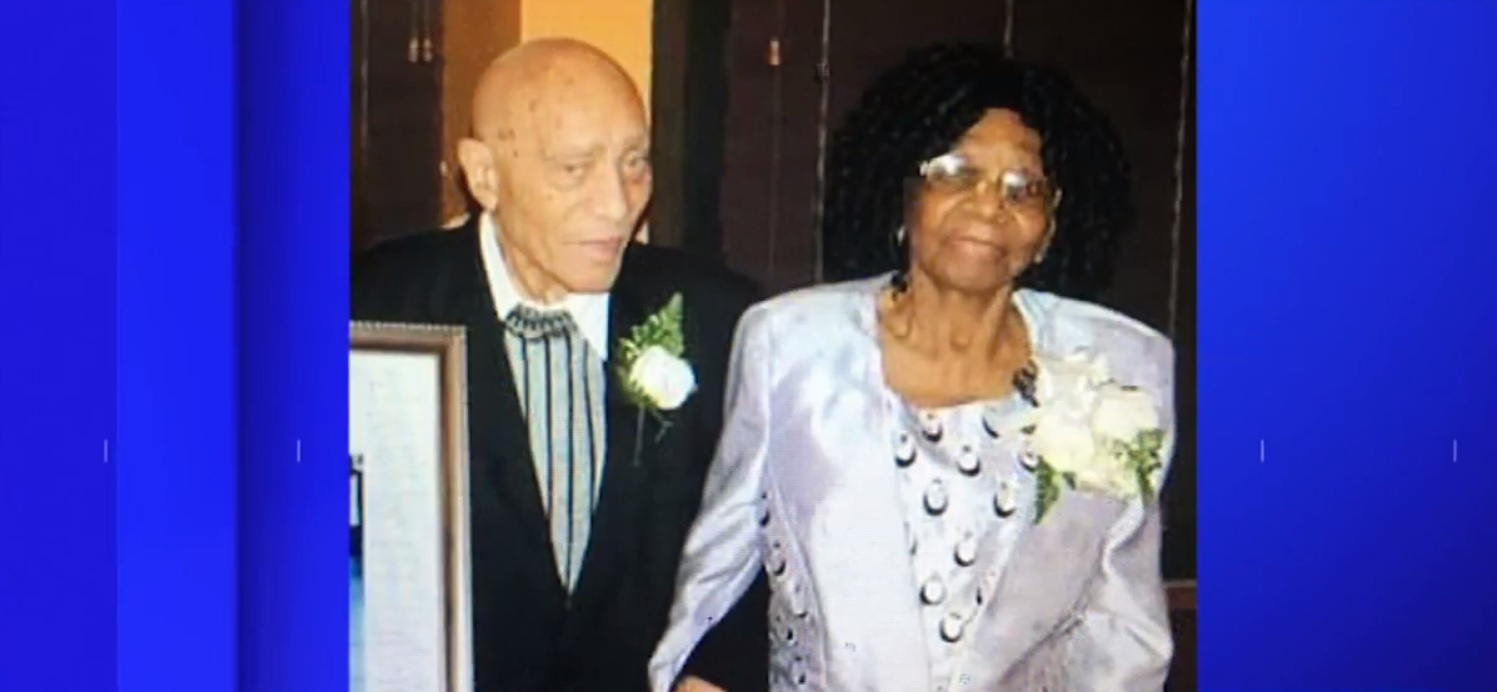 PHOTO: Waldiman Thompson, 91, and his wife, Ethline Thompson, 100, who were robbed in their Brooklyn home on Wednesday. 