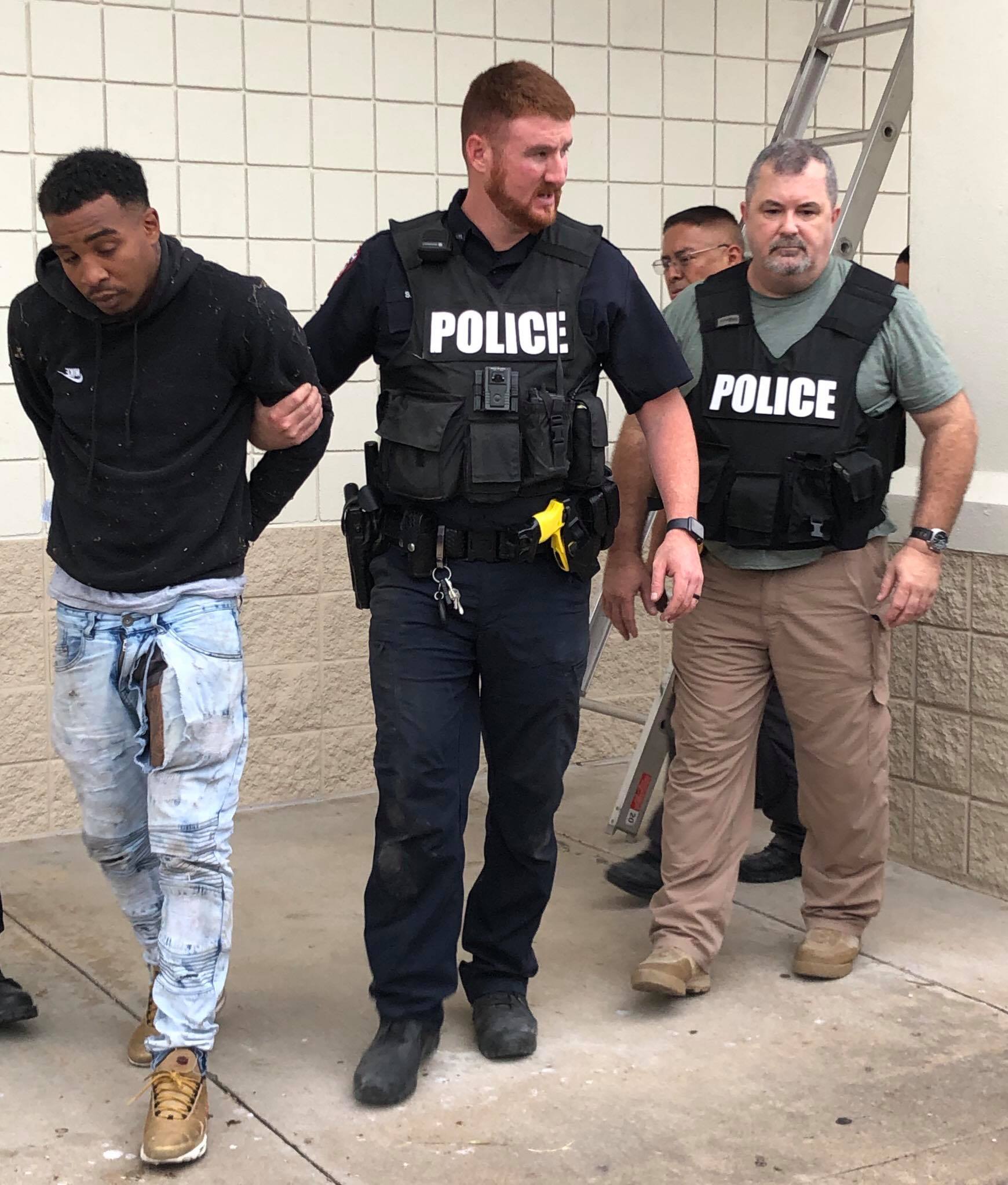 PHOTO: Police arrested a suspected burglar at a CVS in Wharton, Texas, on Wednesday.