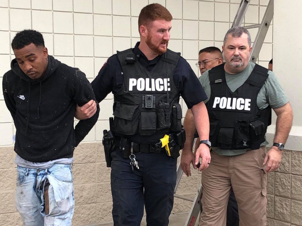 PHOTO: Police arrested a suspected burglar at a CVS in Wharton, Texas, on Wednesday.