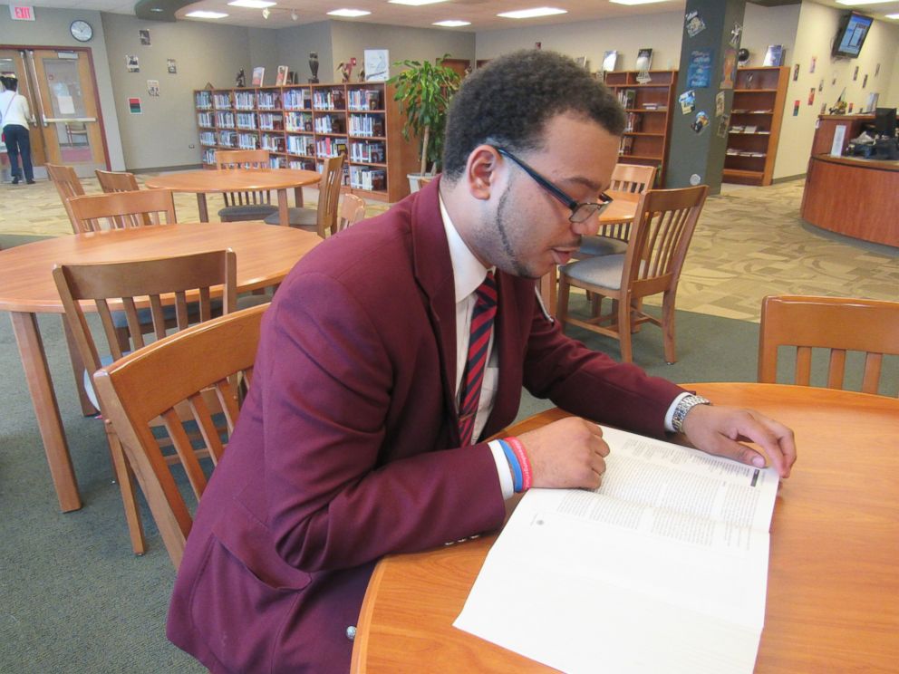 PHOTO: Chicago-area high school senior Christian Davis has been accepted to more than three dozen colleges and universities, including four of the nation's ivy leagues. 