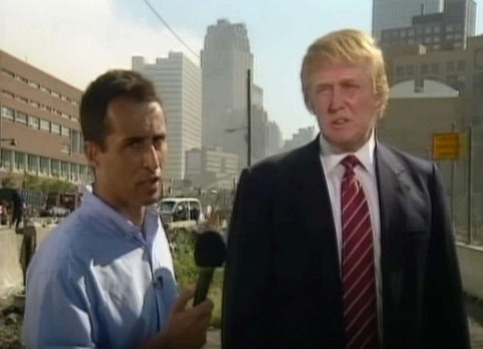 PHOTO: In this screen grab from a video posted to YouTube by bachenheimer2011, Donald Trump gives an interview right after the terror attacks of 9/11, in New York.