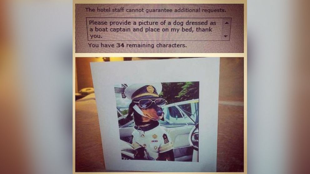 Sean Fitzsimons, a 28-year-old from Denver who travels to Utah every other week for business, said he likes to sometimes make "weird, hilarious" additional hotel requests to make hotel staff laugh.