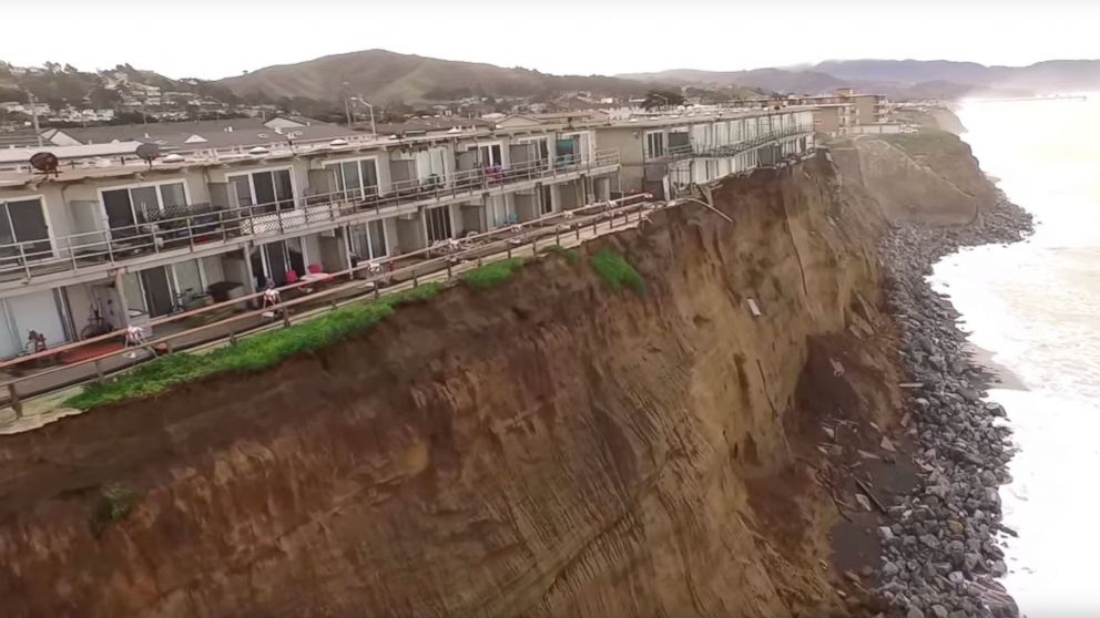 Dramatic Photos Show Apartments Just Feet Away From Falling Into the