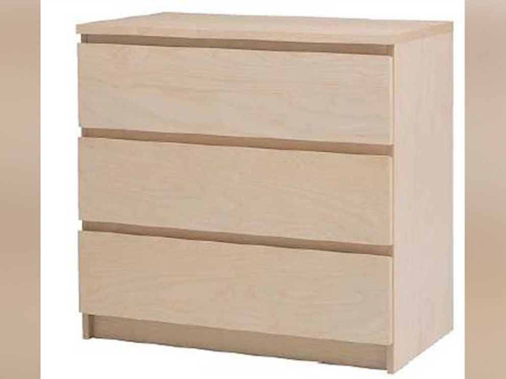 PHOTO: The Consumer Product Safety Commission in cooperation with IKEA is announcing a repair program that includes a free wall anchoring kit, for their Malm chests and other dressers. 