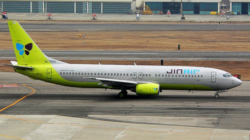 An undated file photo of a Jin Air Boeing 787-800 plane. 