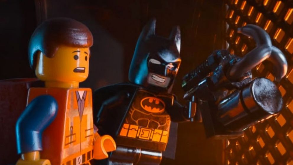 PHOTO: Emmet, voiced by Chris Pratt, left, and Batman, voiced by Will Arnett, in a scene from "The Lego Movie."