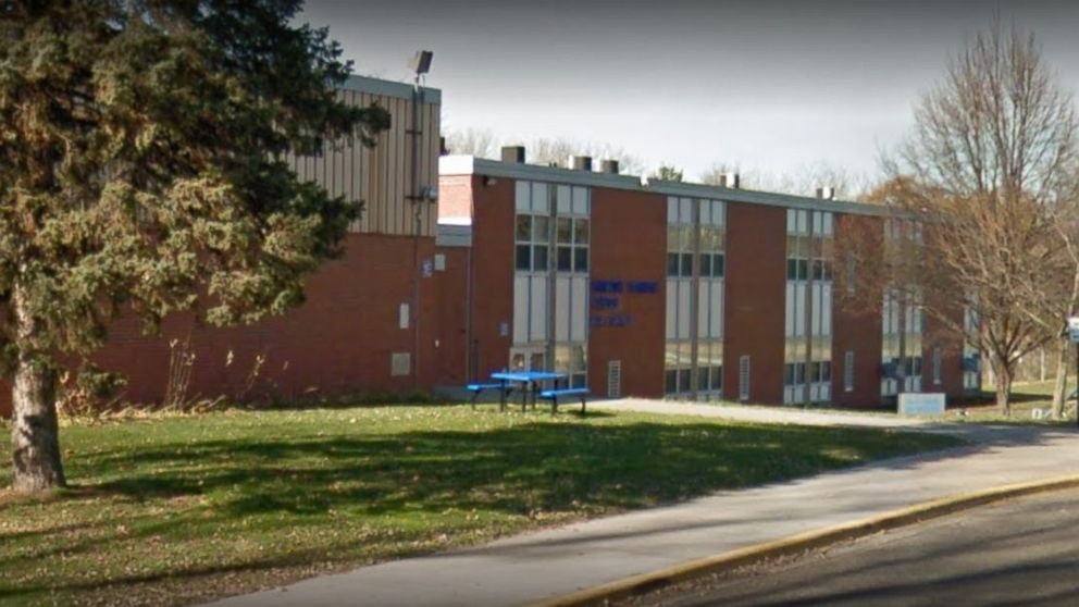The Harmony Learning Center in Maplewood, Minnesota, where a student managed to fire a police officer's gun. 