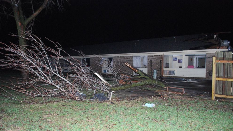 Missouri State Highway Patrol tweeted this photo of New Madrid County following severe weather.
