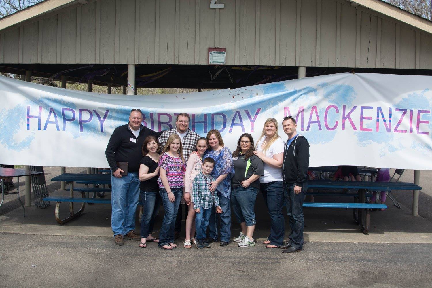 PHOTO: Hundreds of people from the Shakopee, Minn., community turned up for Mackenzie Moretter's birthday party on April 18, 2015.