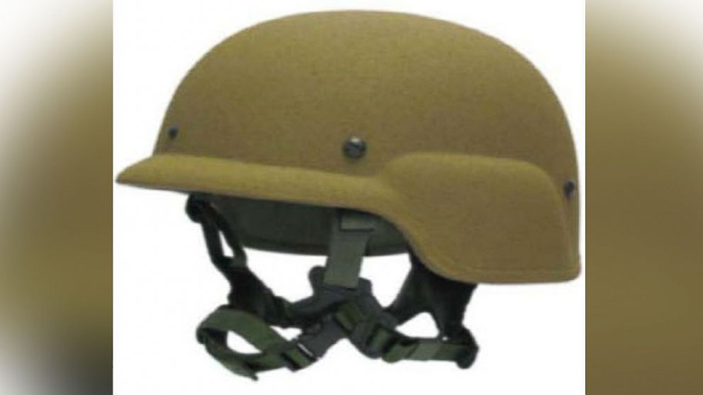 PHOTO: The light weight Marine Corps helmet is picture here in a report from the Office of the Inspector General.