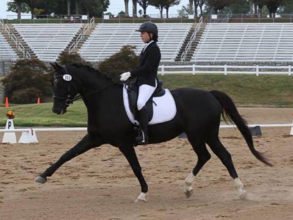 PHOTO: Besides being a highly active student in school extracurricular activities, Mimi Mallory is also a talented equestrian and has won national titles from the United States Dressage Federation.
