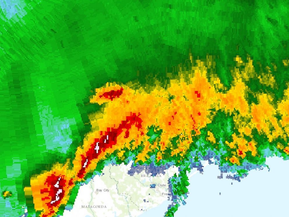 PHOTO: National Weather Service radar shows storm activity near Houston, Texas, May 26, 2015.