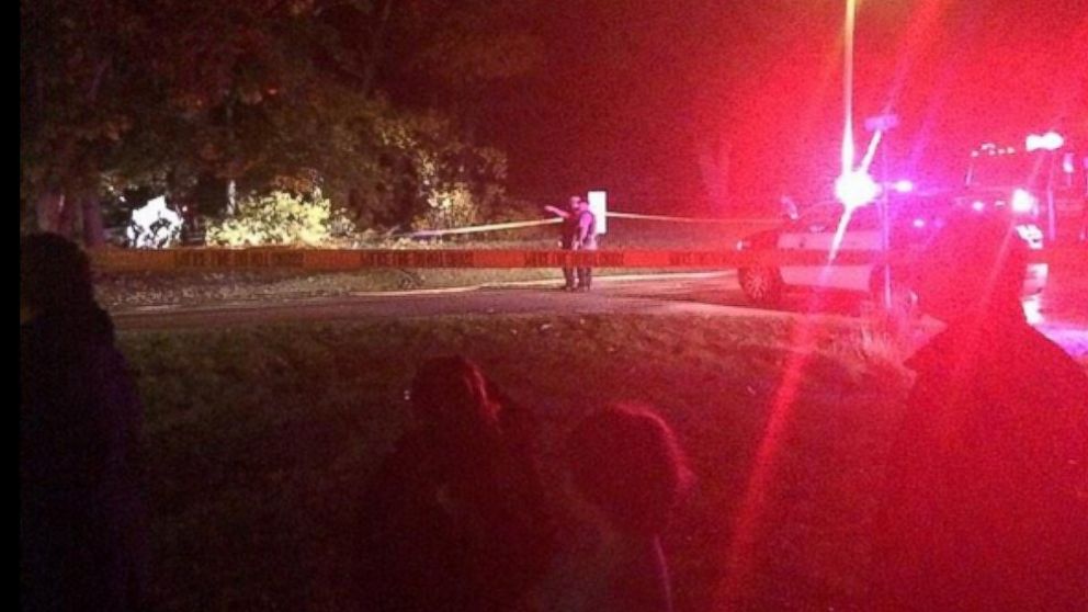 Authorities respond to the scene of a plane crash in Palos Hills, Ill., Oct. 12, 2014.