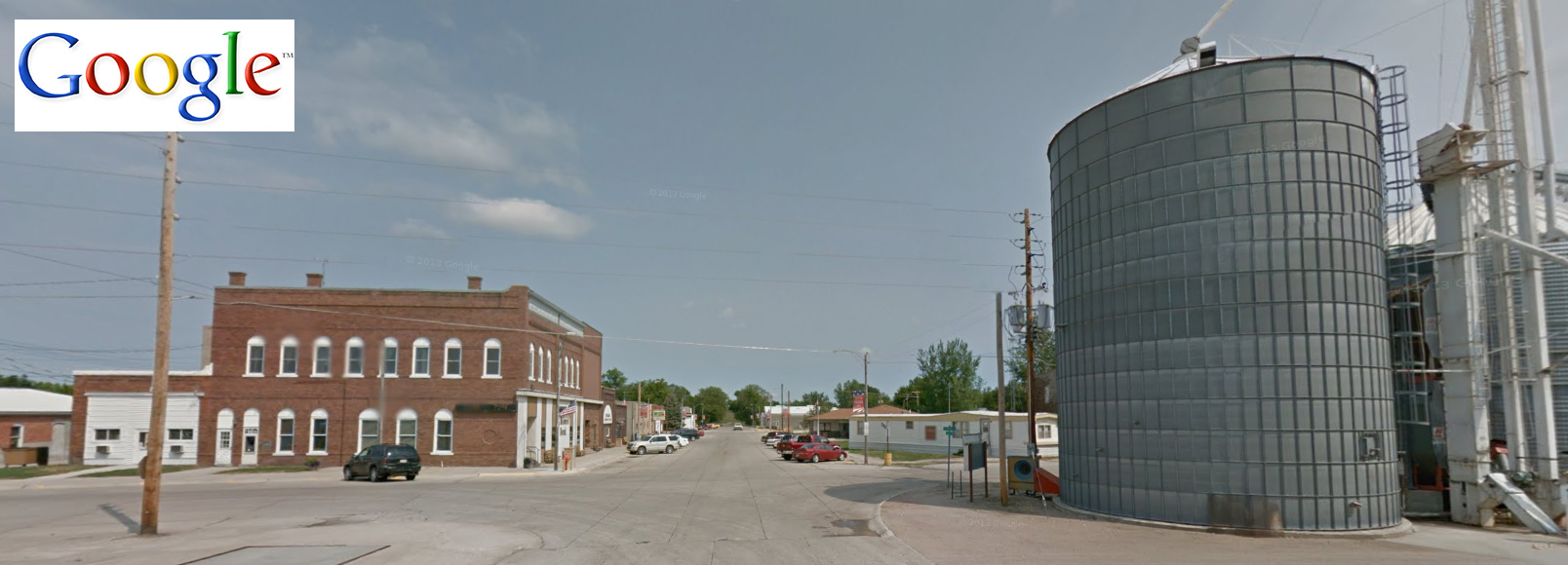 PHOTO: South Main Street in Pilger, Neb. is seen in this undated Google map before the tornado in Nebraska struck, June 16, 2014.