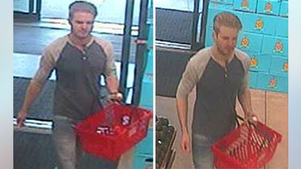 PHOTO: The FBI's Detroit division released these surveillance grabs of a Michigan man who they say allegedly attempted to contaminate food products in a local store in Ann Arbor, Mich., May 1, 2016. 