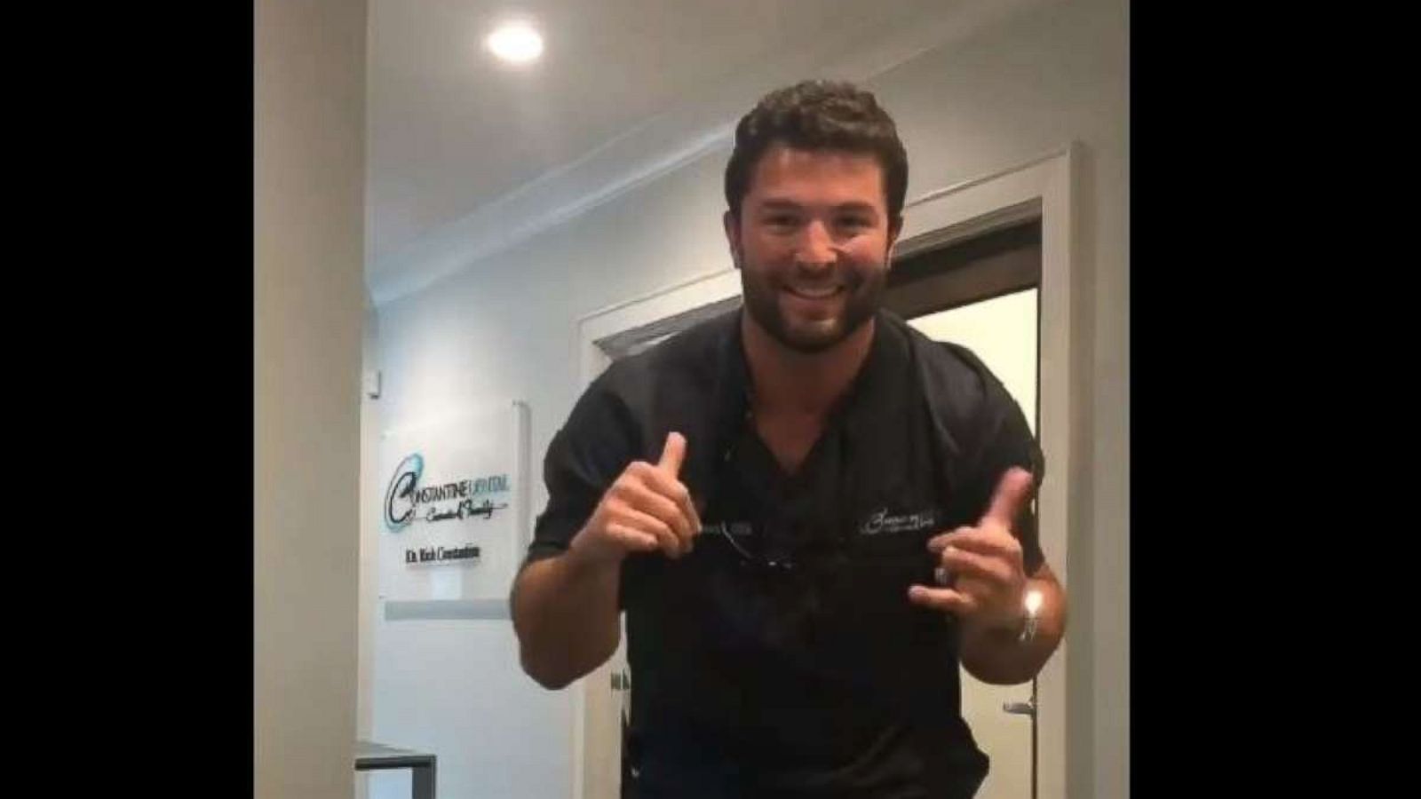 PHOTO: A South Carolina dentist went above and beyond in an effort to make his patients smile this week by participating in the internet's newest viral challenge.