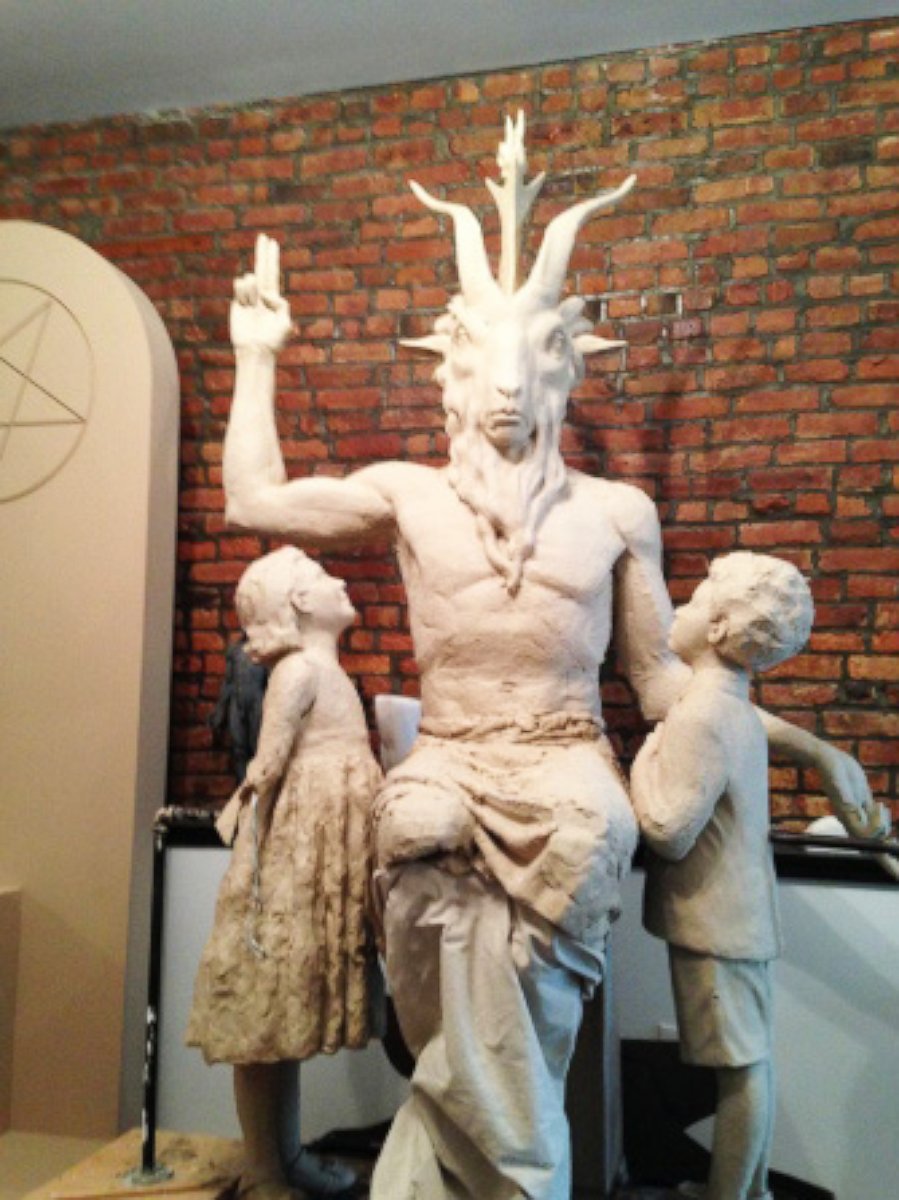 PHOTO: The New York-based Satanic Temple plans to erect this statue of Satan on the grounds of the Oklahoma State Capitol in Oklahoma city. 