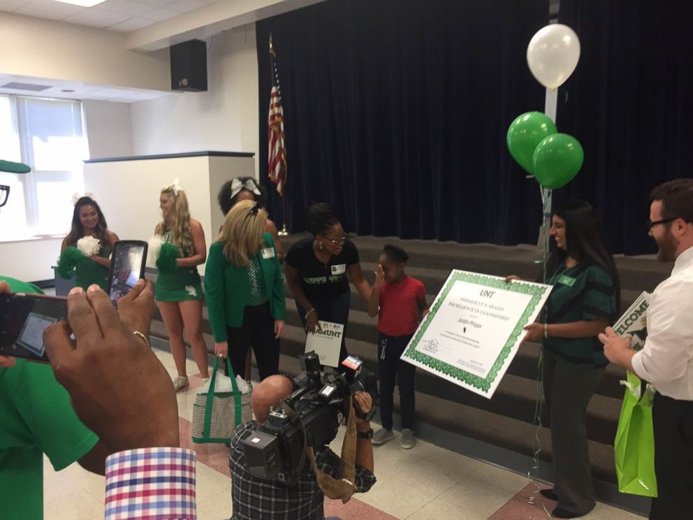 PHOTO: Jordin Phipps, 8, was awarded a $10,000 scholarship and early admittance to the University of North Texas.