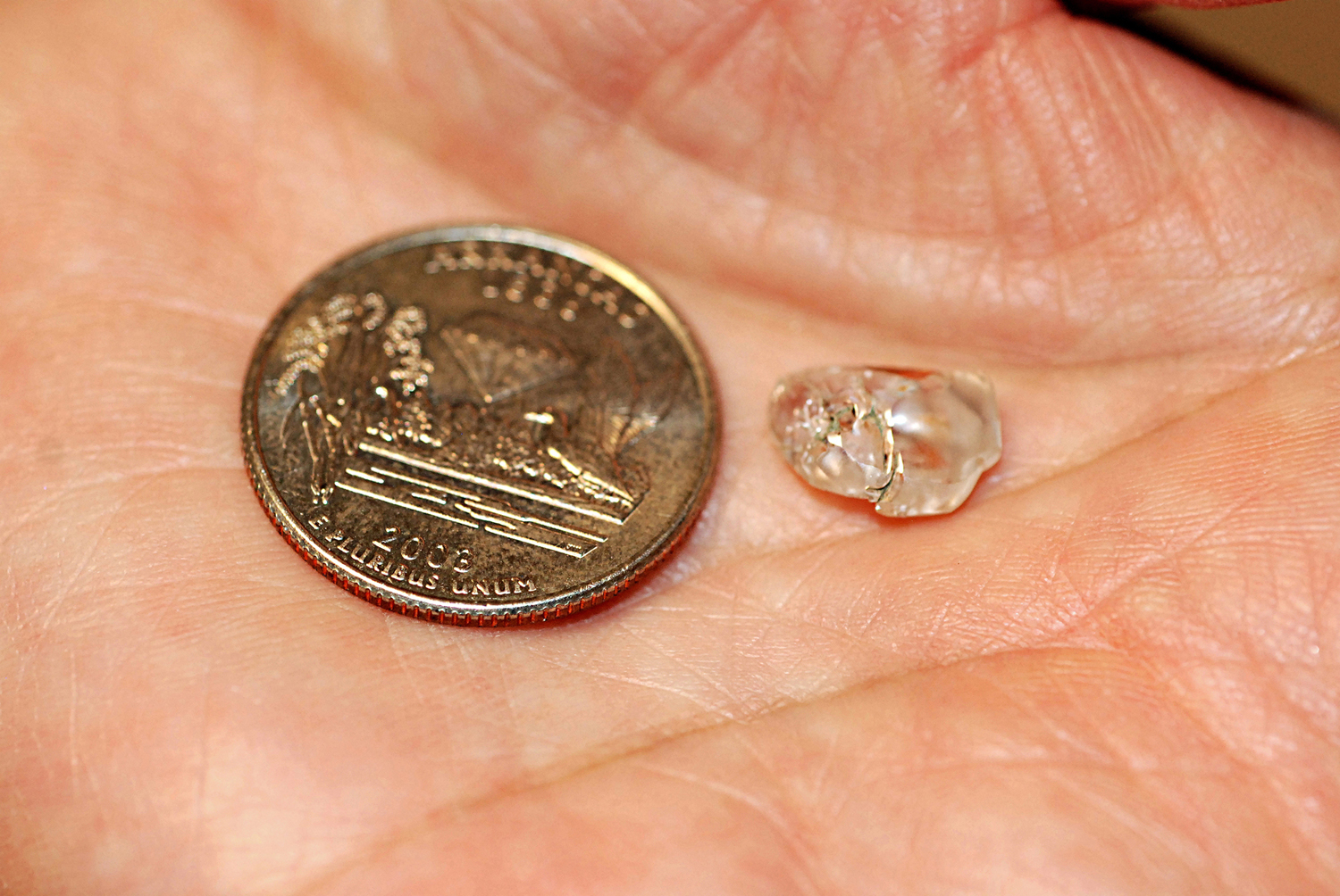 PHOTO: Susie Clark said a prayer when she visited Crater of Diamonds State Park in Arkansas and those prayers were answered when she found a 3.69-carat diamond.