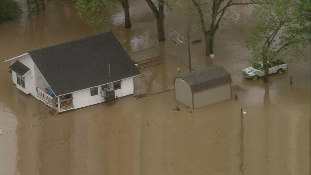 PHOTO: Storms have dumped more than a foot of rain on April 18, 2016 in the Houston area.